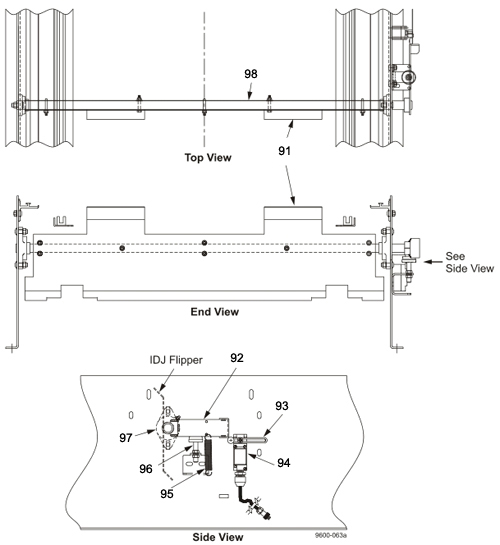 Unisort XV Internal Jam Detector - Detail Parts